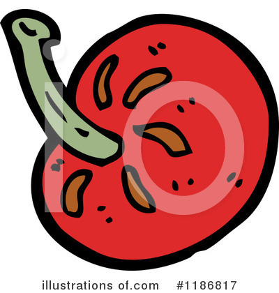 Royalty-Free (RF) Tomato Clipart Illustration by lineartestpilot - Stock Sample #1186817
