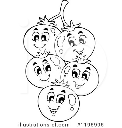 Royalty-Free (RF) Tomato Clipart Illustration by visekart - Stock Sample #1196996