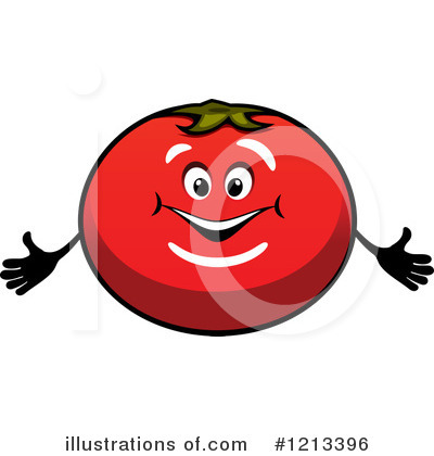 Royalty-Free (RF) Tomato Clipart Illustration by Vector Tradition SM - Stock Sample #1213396