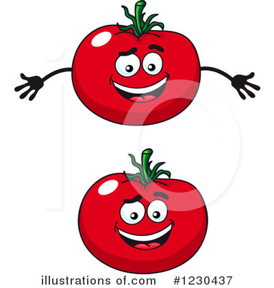 Royalty-Free (RF) Tomato Clipart Illustration by Vector Tradition SM - Stock Sample #1230437