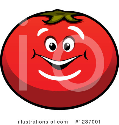 Royalty-Free (RF) Tomato Clipart Illustration by Vector Tradition SM - Stock Sample #1237001