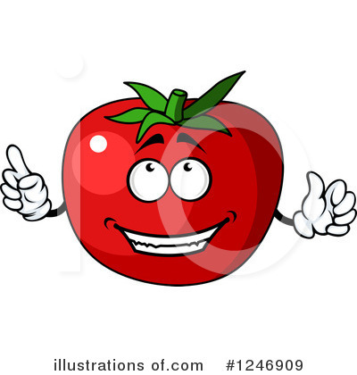 Royalty-Free (RF) Tomato Clipart Illustration by Vector Tradition SM - Stock Sample #1246909
