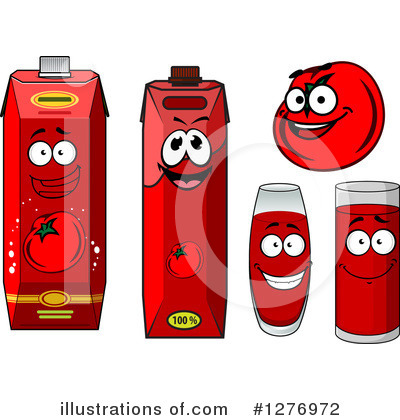 Tomato Juice Clipart #1276972 by Vector Tradition SM