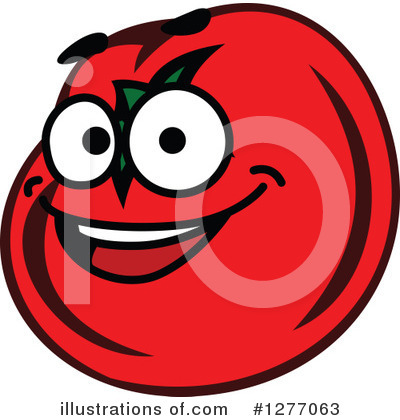Royalty-Free (RF) Tomato Clipart Illustration by Vector Tradition SM - Stock Sample #1277063