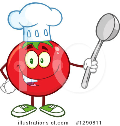 Royalty-Free (RF) Tomato Clipart Illustration by Hit Toon - Stock Sample #1290811
