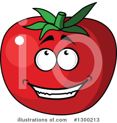Royalty-Free (RF) Tomato Clipart Illustration by Vector Tradition SM - Stock Sample #1300213