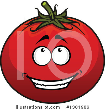Royalty-Free (RF) Tomato Clipart Illustration by Vector Tradition SM - Stock Sample #1301986