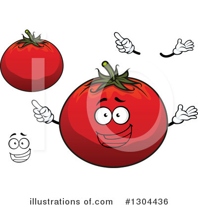 Royalty-Free (RF) Tomato Clipart Illustration by Vector Tradition SM - Stock Sample #1304436