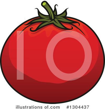 Royalty-Free (RF) Tomato Clipart Illustration by Vector Tradition SM - Stock Sample #1304437