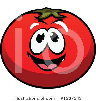 Royalty-Free (RF) Tomato Clipart Illustration by Vector Tradition SM - Stock Sample #1307543