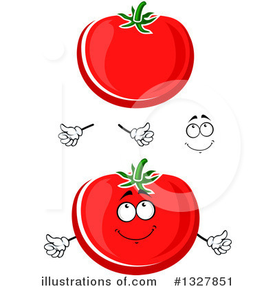 Royalty-Free (RF) Tomato Clipart Illustration by Vector Tradition SM - Stock Sample #1327851