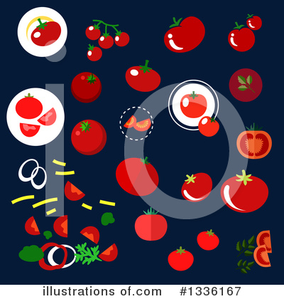 Royalty-Free (RF) Tomato Clipart Illustration by Vector Tradition SM - Stock Sample #1336167
