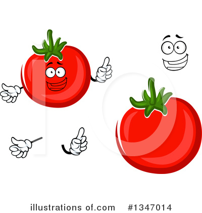 Royalty-Free (RF) Tomato Clipart Illustration by Vector Tradition SM - Stock Sample #1347014