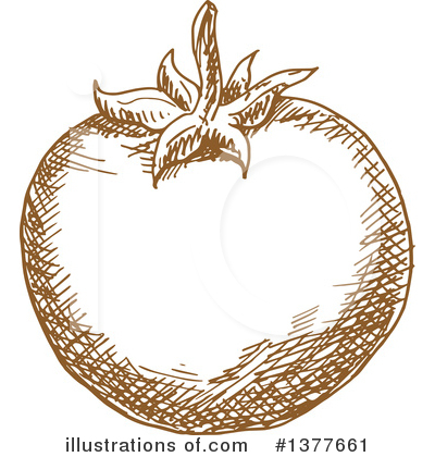 Royalty-Free (RF) Tomato Clipart Illustration by Vector Tradition SM - Stock Sample #1377661