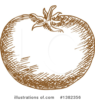Royalty-Free (RF) Tomato Clipart Illustration by Vector Tradition SM - Stock Sample #1382356