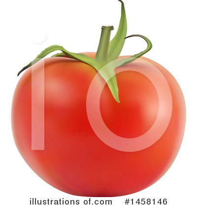Royalty-Free (RF) Tomato Clipart Illustration by cidepix - Stock Sample #1458146