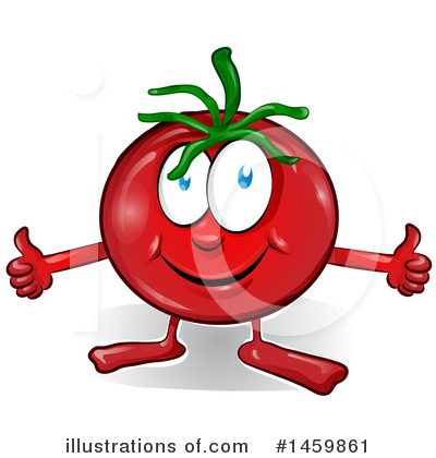 Tomato Clipart #1459861 by Domenico Condello