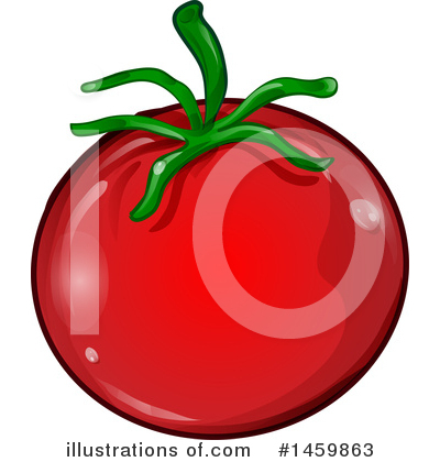 Tomato Clipart #1459863 by Domenico Condello
