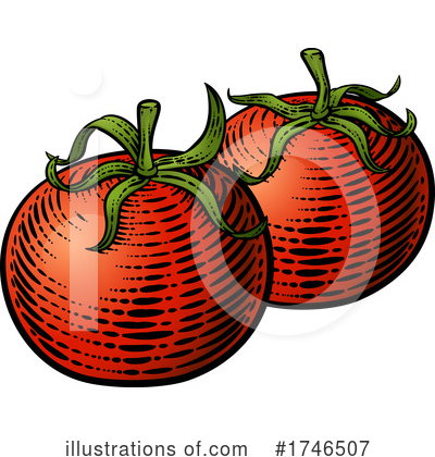 Royalty-Free (RF) Tomato Clipart Illustration by AtStockIllustration - Stock Sample #1746507