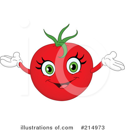 Royalty-Free (RF) Tomato Clipart Illustration by yayayoyo - Stock Sample #214973
