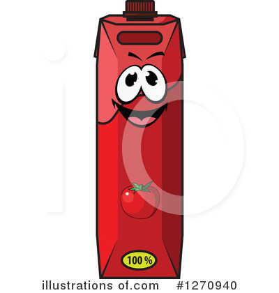 Royalty-Free (RF) Tomato Juice Clipart Illustration by Vector Tradition SM - Stock Sample #1270940