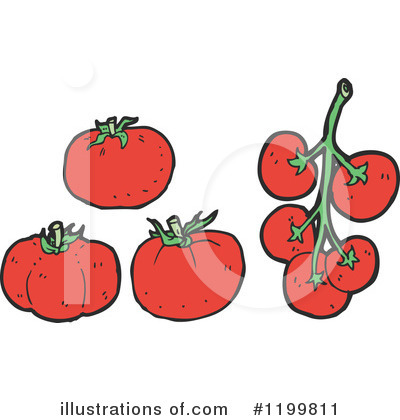 Royalty-Free (RF) Tomatoes Clipart Illustration by lineartestpilot - Stock Sample #1199811