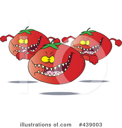 Royalty-Free (RF) Tomatoes Clipart Illustration by toonaday - Stock Sample #439003
