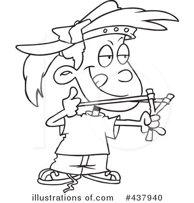 Royalty-Free (RF) Tomboy Clipart Illustration by toonaday - Stock Sample #437940