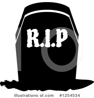 Royalty-Free (RF) Tombstone Clipart Illustration by Vector Tradition SM - Stock Sample #1254534