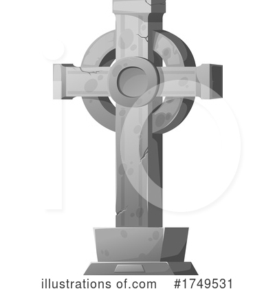 Royalty-Free (RF) Tombstone Clipart Illustration by Vector Tradition SM - Stock Sample #1749531