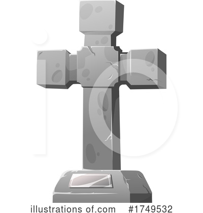 Royalty-Free (RF) Tombstone Clipart Illustration by Vector Tradition SM - Stock Sample #1749532