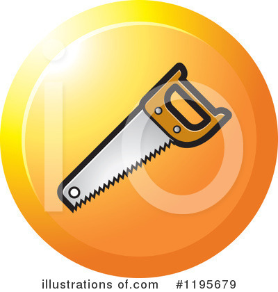 Saw Clipart #1195679 by Lal Perera