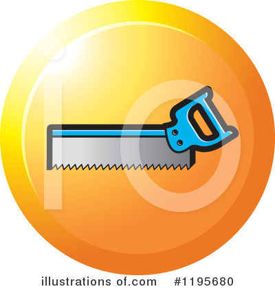Saw Clipart #1195680 by Lal Perera