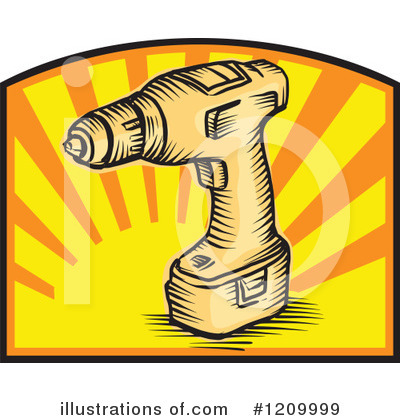 Electric Drill Clipart #1209999 by patrimonio