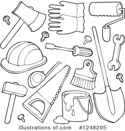 Royalty-Free (RF) Tools Clipart Illustration by visekart - Stock Sample #1248205