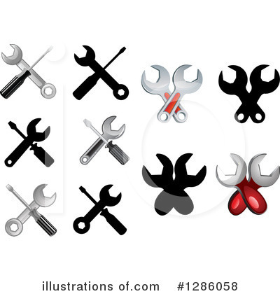 Royalty-Free (RF) Tools Clipart Illustration by Vector Tradition SM - Stock Sample #1286058