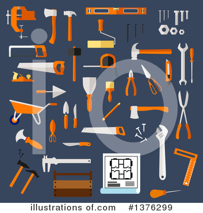 Royalty-Free (RF) Tools Clipart Illustration by Vector Tradition SM - Stock Sample #1376299