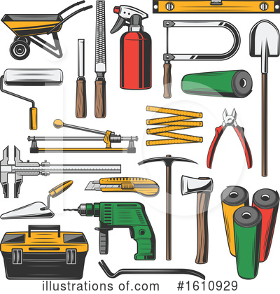 Royalty-Free (RF) Tools Clipart Illustration by Vector Tradition SM - Stock Sample #1610929