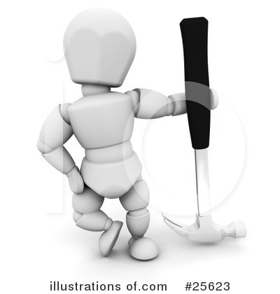 Royalty-Free (RF) Tools Clipart Illustration by KJ Pargeter - Stock Sample #25623