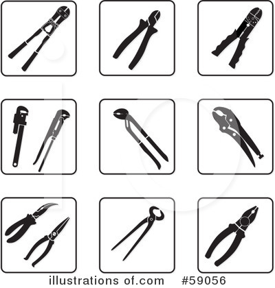Royalty-Free (RF) Tools Clipart Illustration by Frisko - Stock Sample #59056