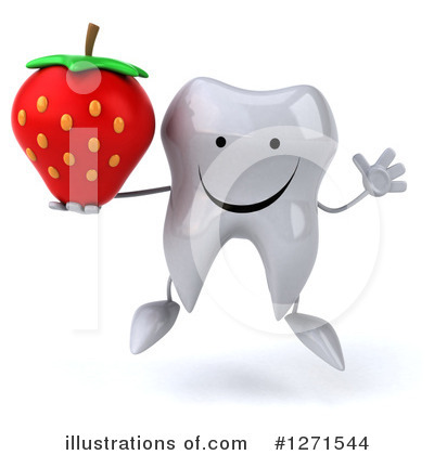 Royalty-Free (RF) Tooth Character Clipart Illustration by Julos - Stock Sample #1271544