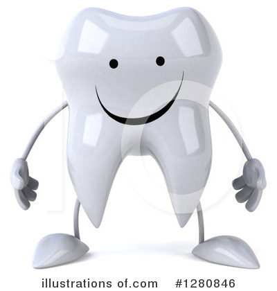 Dental Tooth Character Clipart #1280846 by Julos