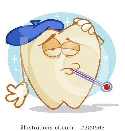 Royalty-Free (RF) Tooth Character Clipart Illustration by Hit Toon - Stock Sample #220563