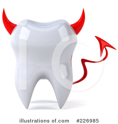 Royalty-Free (RF) Tooth Character Clipart Illustration by Julos - Stock Sample #226985