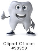 Tooth Character Clipart #98959 by Julos