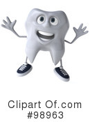 Tooth Character Clipart #98963 by Julos
