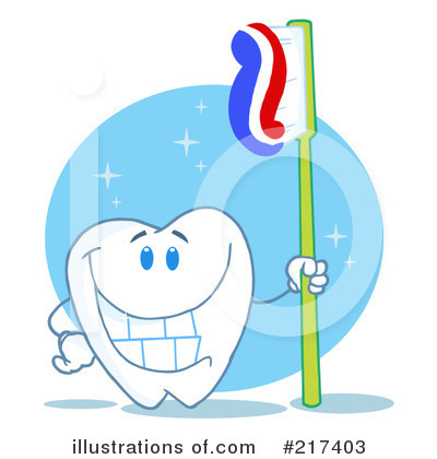 Royalty-Free (RF) Tooth Clipart Illustration by Hit Toon - Stock Sample #217403