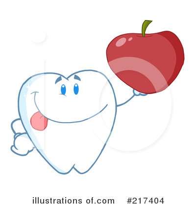 Royalty-Free (RF) Tooth Clipart Illustration by Hit Toon - Stock Sample #217404