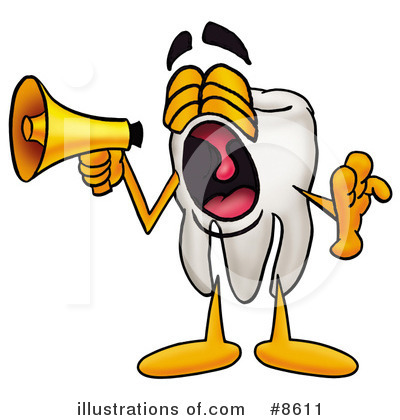 Royalty-Free (RF) Tooth Clipart Illustration by Mascot Junction - Stock Sample #8611