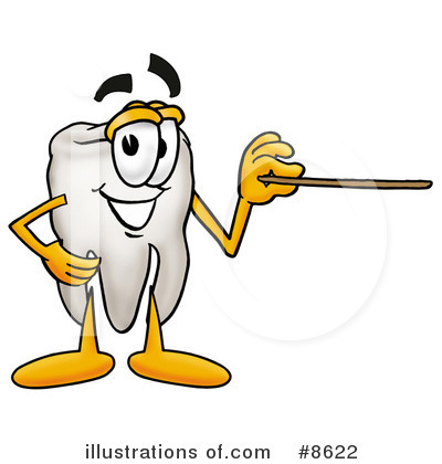Royalty-Free (RF) Tooth Clipart Illustration by Mascot Junction - Stock Sample #8622